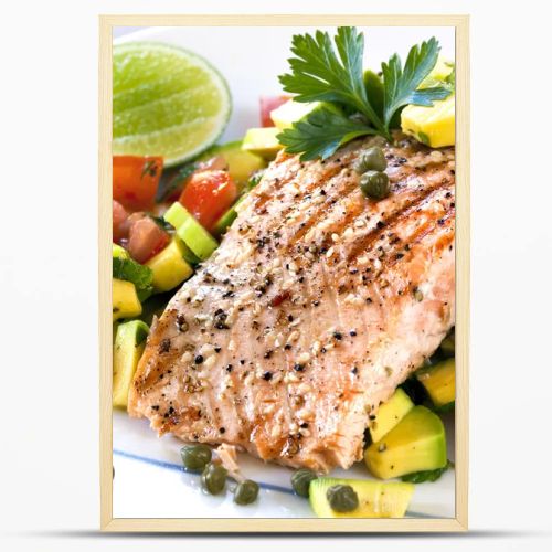 Salmon with Avocado Salsa