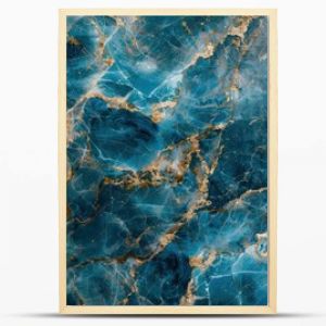 Stunning Blue and Gold Marble Texture with Elegant Veining, Decorative Surface with a Vibrant Sapphire Finish, Luxury Interior Design Inspiration