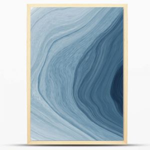 Abstract watercolor paint background dark blue gradient color with fluid curve lines texture and white space for text.