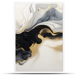 Gold abstract black marble background art paint pattern ink texture watercolor white fluid wall. Abstract liquid gold design luxury wallpaper nature black brush oil modern paper splash painting water.