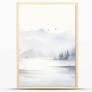 serene water color grey