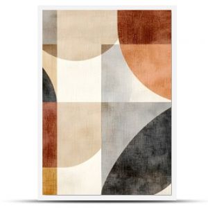 Muted Geometric Abstract Patterns Offering Modern Structured Design