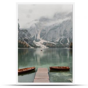 Lake Braies landscape