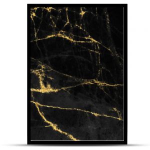 Black and gold marble texture design for cover book or brochure, poster, wallpaper background or realistic business and design artwork.