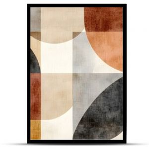 Muted Geometric Abstract Patterns Offering Modern Structured Design