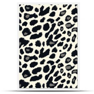 Seamless black and white animal print pattern featuring modern leopard designs versatile for teen fashion and decor