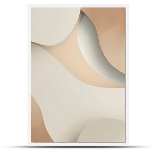 Contemporary background featuring organic shapes and a muted color scheme, suitable for elegant mockup presentations