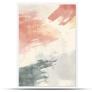 Random brush strokes in muted colors on a plain background, offering an artistic yet minimalist vibe