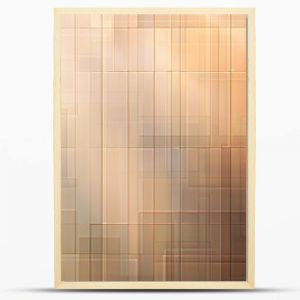 Soft morning light illuminating a grid of intersecting lines, creating a harmonious tapestry of muted earthy tones