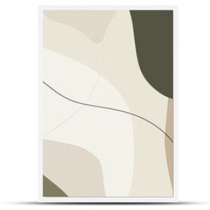 An abstract design featuring soft, organic shapes in muted colors, ideal for backgrounds or modern decor.