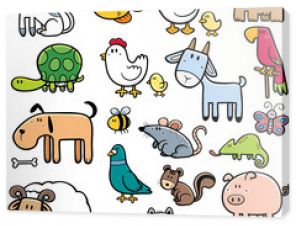 Vector Illustration of Cartoon animals