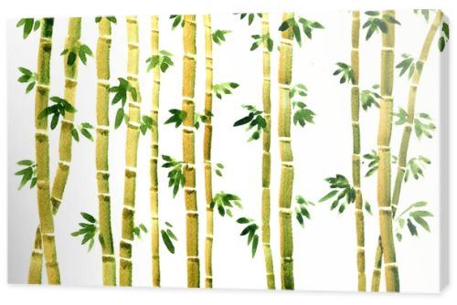 watercolor bamboo background