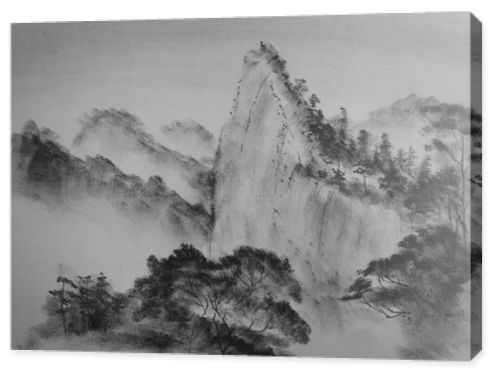 Chinese mountains and clouds