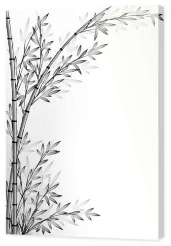 bamboo tree vector drawing