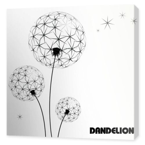 Abstract flower vector dandelion