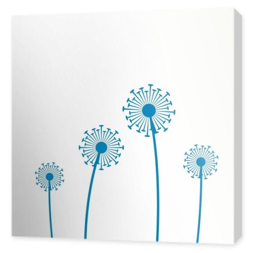 Illustration of concept dandelion. Vector 