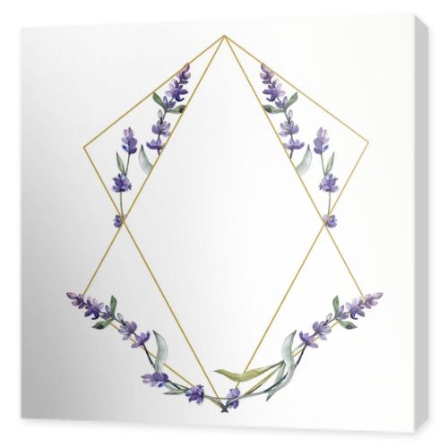 Purple lavender. Watercolor illustration set. Seamless background pattern. Fabric wallpaper print texture.