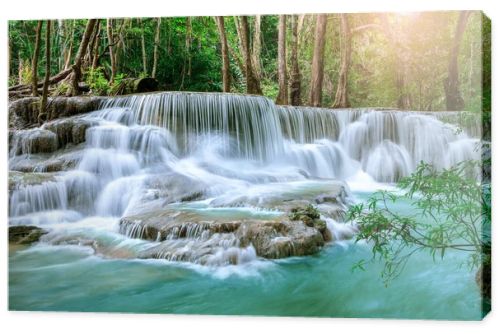 Huai Mae Khamin Waterfall level 6, Khuean Srinagarindra National Park, Kanchanaburi, Thailand
