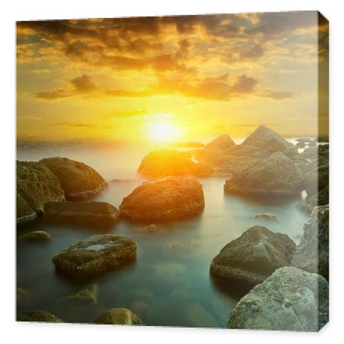 Sunset on sea