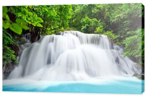 water fall , hua mae kamin level 3 kanchanaburi thailand