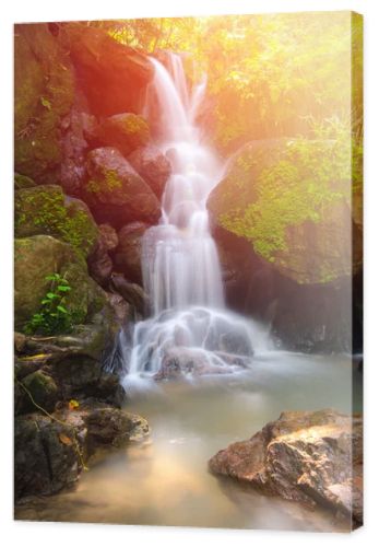 Beautiful Deep Forest waterfall in Nakornnayok, Thailand