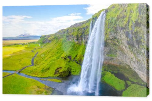 Seljalandsfoss beautiful waterfall in Iceland