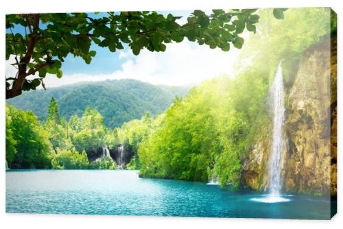 Waterfall in deep forest