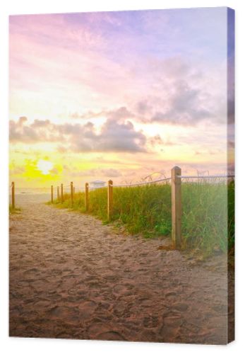 Miami Beach path to the ocean