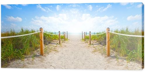 Miami Beach path to the ocean