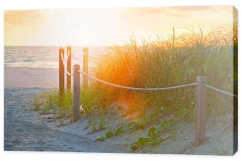 Miami Beach path to the ocean