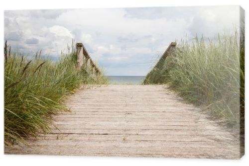 Germany, Schleswig-Holstein, wooden boradwalk