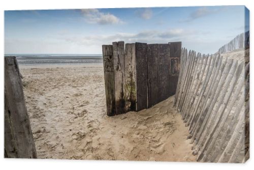 Utah Beach dunes in Normandy Wold War Two historic site