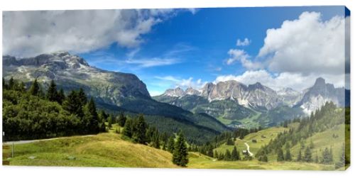 Dolomites mountains landscape, Alta Badia