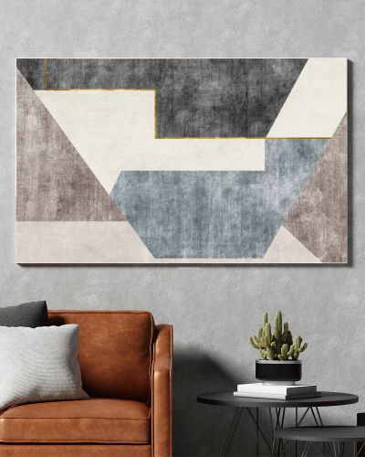 Abstract art painting, geometric design, vintage grunge texture design, modern art.