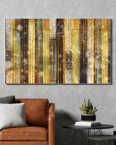 3d mural wallpaper, old wood texture. abstract golden colorful background wallpaper decoration