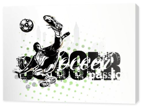 soccer player in vector format 