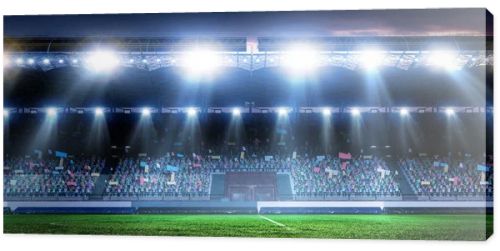 Full night football arena in lights