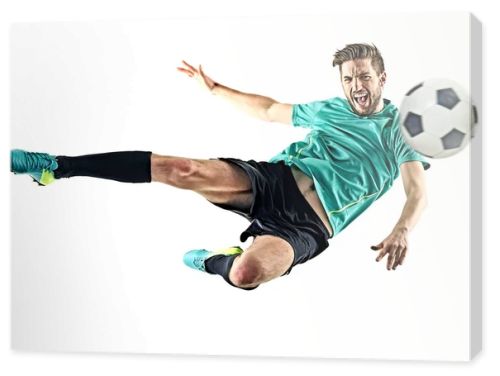 soccer player man isolated