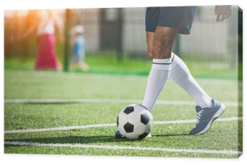 soccer player with ball