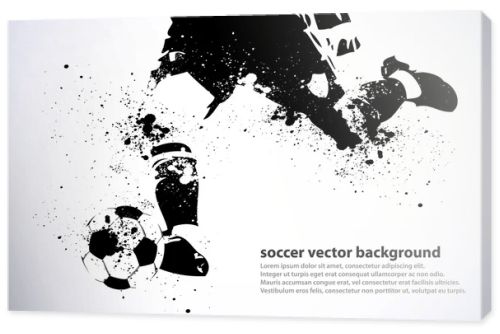 Grunge Soccer Poster