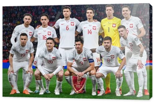 PRAGUE  CZECH REPUBLIC - MARCH 24  2023: Team of Poland before match. 