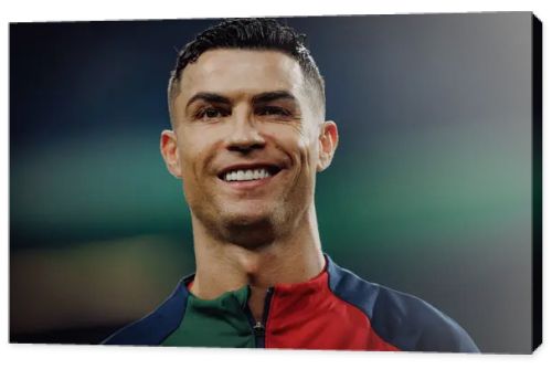 Cristiano Ronaldo during UEFA Euro 2024 qualifying  game between national teams of  Portugal and Slovakia at Estadio do Dragao, Porto. (Maciej Rogowski)