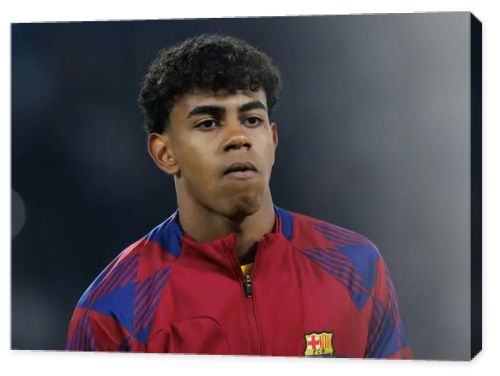 Lamine Yamal  during  UEFA Champions League quarterfinal between Paris Saint-Germain FC and FC Barcelona at Parc des Princes, Paris, France (Maciej Rogowski)