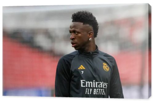 Vinicius Junior  during  Official training before UEFA Champions League 2024 final game between Borussia Dortmund and  Real Madrid at Wembley Stadium, London, United Kingdom (Maciej Rogowski)