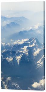 Widok z pierwotnego na Alpy