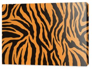 Tekstura futra tygrysa bengalskiego w pomarańczowe paski wzór zwierzęca skóra Drukuj tło Safari wektor