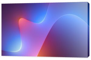 3d render, abstract colorful background illuminated with colorful neon light. Glowing curvy line. Simple wallpaper