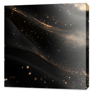 Elegant black and gold abstract background with sparkling texture, luxury design