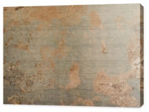 Old brown gray rusty vintage worn shabby patchwork motif tiles stone concrete cement wall texture background banner