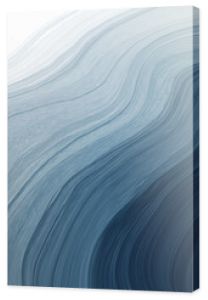 Abstract watercolor paint background dark blue gradient color with fluid curve lines texture and white space for text.